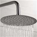 Fontana St. Gallen Ultra-Thin Chrome Finish Stainless Steel 12" Bathroom Shower Head