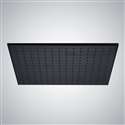 Fontana 16" Stainless Steel Rain Shower Head Matte Black Finish