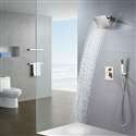 FontanaShowers Brushed Nickel Rainfall Shower Set