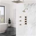 FontanaShowers Brushed Nickel Rainfall Shower Set