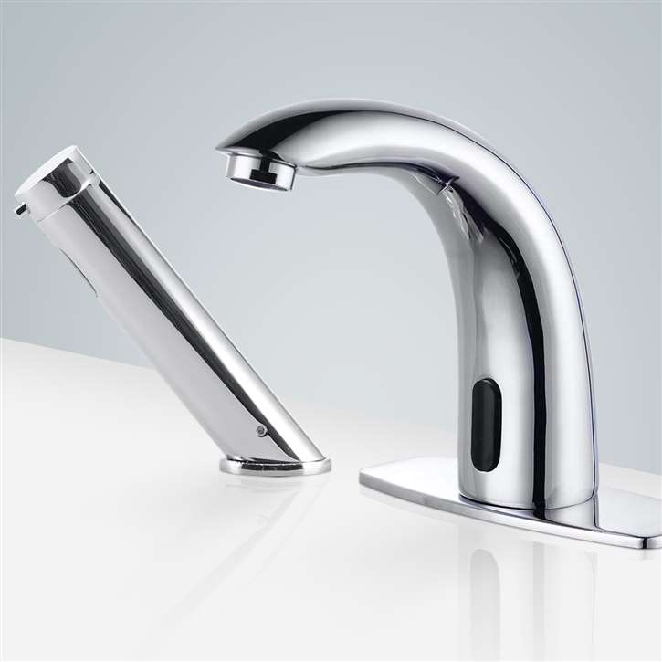Fontana Touchless Bathroom Faucet Commercial Motion  Sensor Faucet And Automatic Soap Dispenser