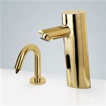 Fontana Freestanding Commercial Motion  Sensor Faucet And Automatic Soap Dispenser