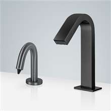 Fontana Freestanding Commercial Motion  Sensor Faucet And Automatic Soap Dispenser