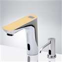 Fontana Romo Commercial Digital Display Automatic Sensor Faucet In Chrome and Automatic Soap Dispenser