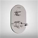 Fontana Round Shape Brushed Nickel Wall Mounted Hot and Cold Shower Mixer