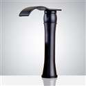 Fontana Matte Black Contemporary Commercial Deck Mount Sensor Faucet