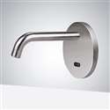 Electrical Sensor Commercial Sink Basin Brushed Nickel Faucet