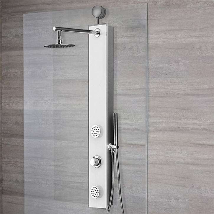 Loreto Tempered Glass Multi-Functional Shower Panel System