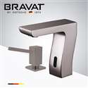 Fontana Commercial Brushed Nickel Touch less Automatic Sensor Faucet