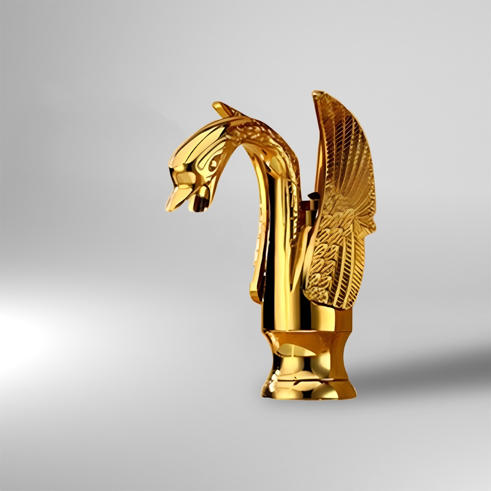 Verona Swan Gold Vanity Sink Faucet