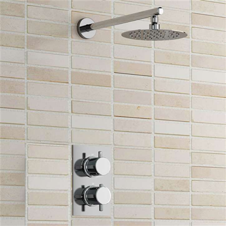 Nariman Shower Set-Ultra Thin Shower Head with Thermostatic Shower Mixer
