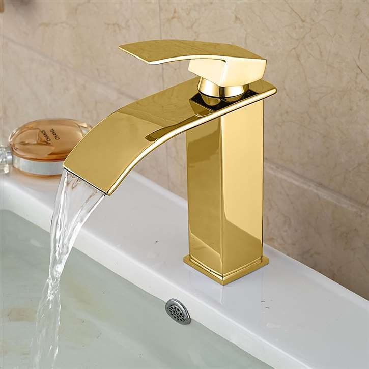 Paita Deck Mount Single Handle Bathroom Sink Faucet