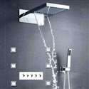 Oceane Wall Mount Multi-Functional Shower Set with Hot & Cold Water Mixing Valve