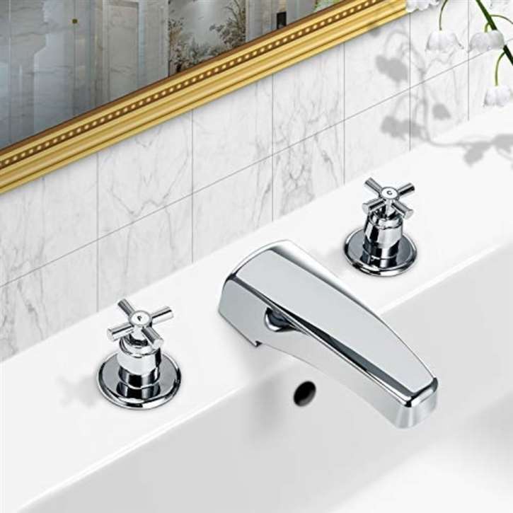 RV Travel Faucet Chrome 2-Handle ABS Material