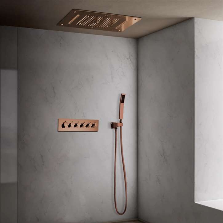 Fontana Showers Extreme Luxury 3-Way Shower Head With Body Jet & Hand Shower