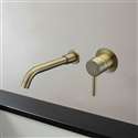 Fontana Milan Single Lever Wall Mount Brushed Bronze 8.27" (210MM) Sink Faucet