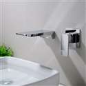 Fontana Napoli Luxury Wall Mount Chrome Finish Sink Faucet