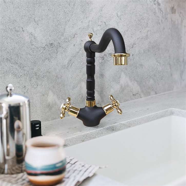 Fontana Sierra Oil Rubbed Bronze Brass Kitchen and Bathroom Mixer Shower Sink Faucet