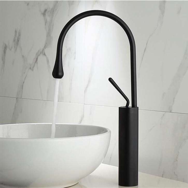 Modern Single Lever 360 Rotation Spout Brass Sink Faucet