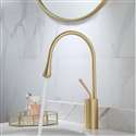 Single Lever 360 Rotation Spout Modern Brass Sink Faucet