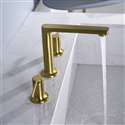 Napoli Brushed Gold Double Handle Sink Faucet