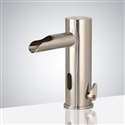 Fontana Reno Touchless Bathroom Electronic Automatic Commercial Sensor Faucet in Brushed Nickel