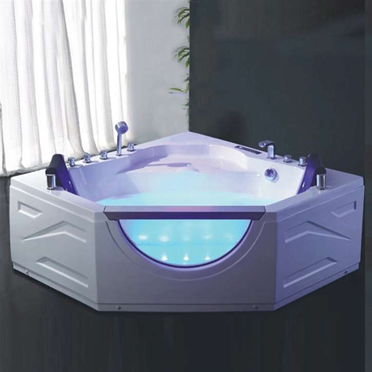 Lazio Intelligent Whirlpool Massage Corner Bathtub