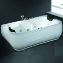 Napoli Modern Whirlpool Massage Lucite Indoor Bathtub