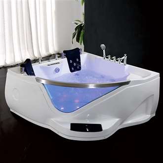 Atlanta Two Person Acrylic Massage Corner Bathtub