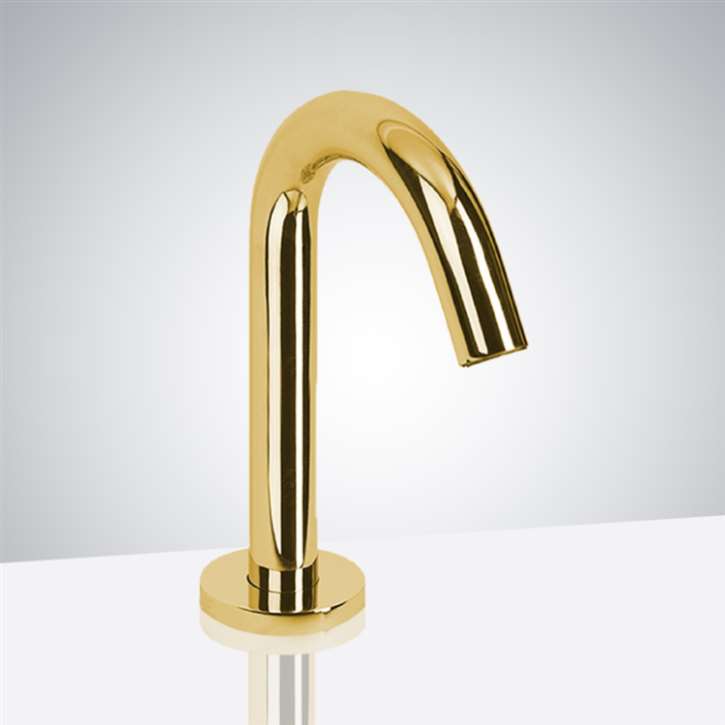 Fontana Chatue Commercial Automatic Sensor Faucet Shiny Gold Finish