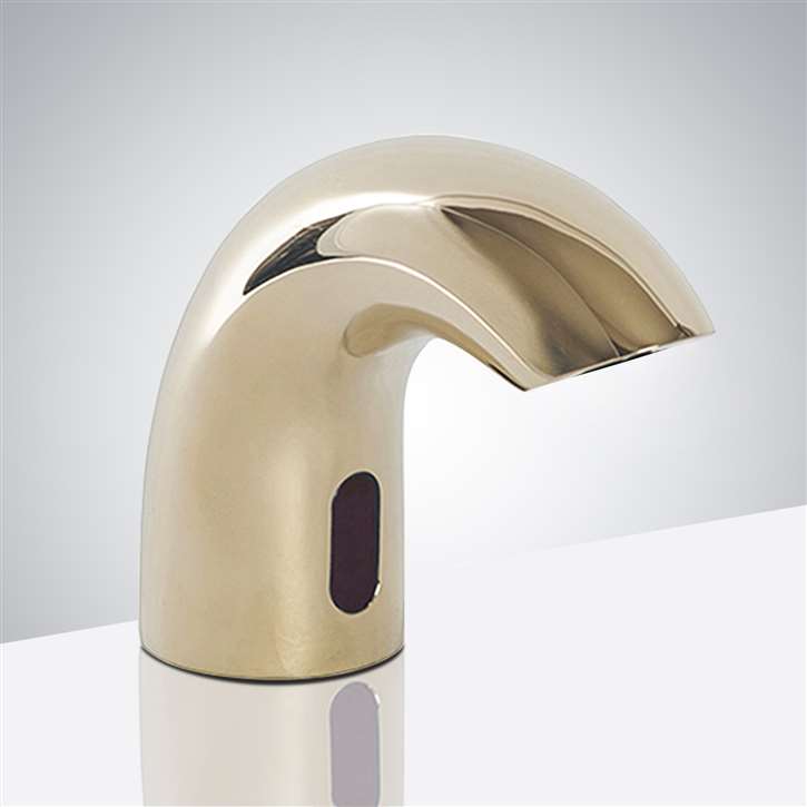 Fontana Verona Shiny Gold Deck Mount Commercial Sensor Faucet