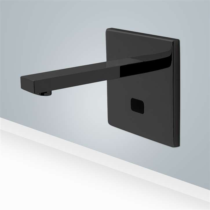 Fontana Commercial Matte Black Automatic Wall Mount XT5 Sensor Faucet