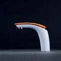 Leonardo SÃ¡rga Contemporary Bath Sink Faucet With Orange Handle