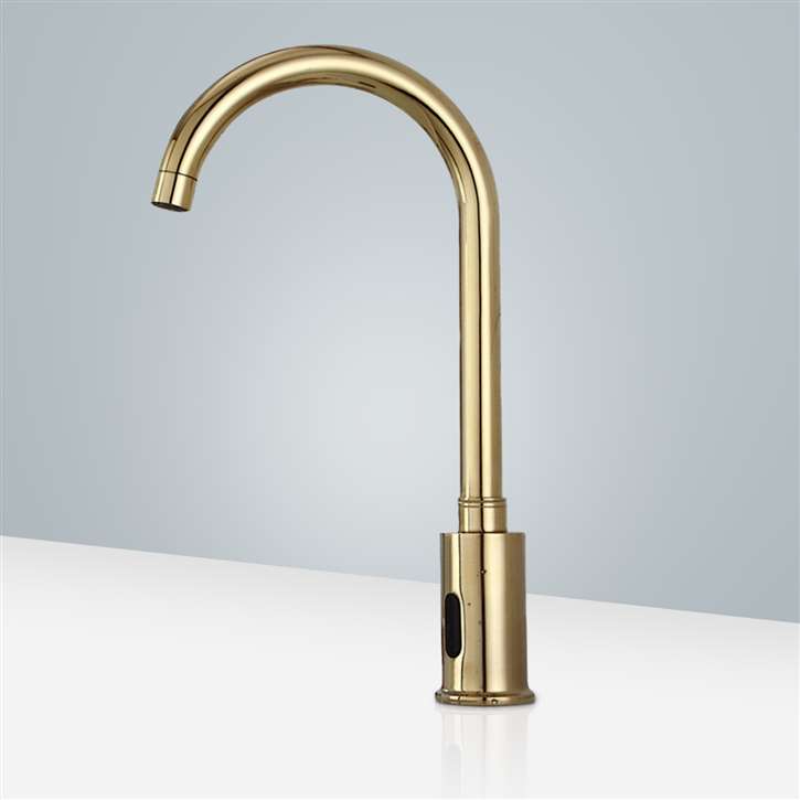 Commercial Automatic Gold Plated Motion Sensor Faucet