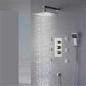 Trialo Brushed Nickel Shower with Adjustable Body Jets and Mixer