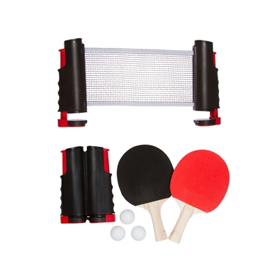 Anywhere Table Tennis Set with Paddles Balls by Trademark Innovations (Blue)