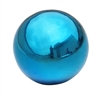 Gazing Mirror Ball Stainless Steel By Trademark Innovations (Blue, 8")