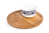 10" Diameter Bamboo Lazy Susan Turntable with Rim by Trademark Innovations