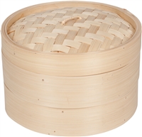 Bamboo Steamer 3 Piece 10 Inch Diameter By Trademark Innovations