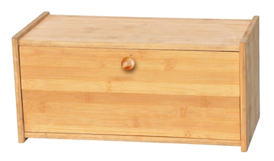 Bamboo Square Bread Box -All Natural Materials By Trademark Innovations