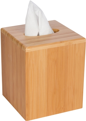 Bamboo Square Boutique Tissue Box Cover by Trademark Innovations