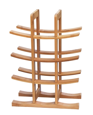 Wine Rack Holds 12 Bottles Made From Natural Bamboo By Trademark Innovations