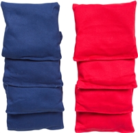 High Quality Bean Bags Set of 8 4 Red 4 Blue 1lb Bags with Stiched Duck Cloth