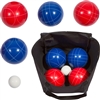 Bocce Ball Premium Set Top Quality Resin Balls 9 Balls with Carry Case
