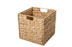 Foldable Hyacinth Storage Basket with Iron Wire Frame by Trademark Innovations