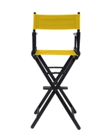 Director's Chair Counter Height Black Wood By Trademark Innovations (Yellow)