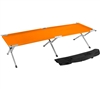 Trademark Innovations Portable Folding Camping Bed Cot Portable Bed 260 lbs Capacity Orange