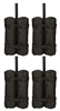 Canopy Tent Weight Bags Set of 4 20" Tall with Zippered Tops By Trademark Innovations