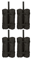Canopy Tent Weight Bags Set of 4 20" Tall with Zippered Tops By Trademark Innovations