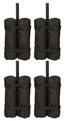 Canopy Tent Weight Bags Set of 4 20" Tall with Zippered Tops By Trademark Innovations